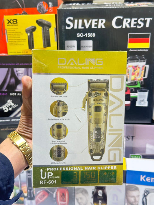 Daling RF-601 Electric Hair Clipper Rechargeable Shaver Beard trimmer