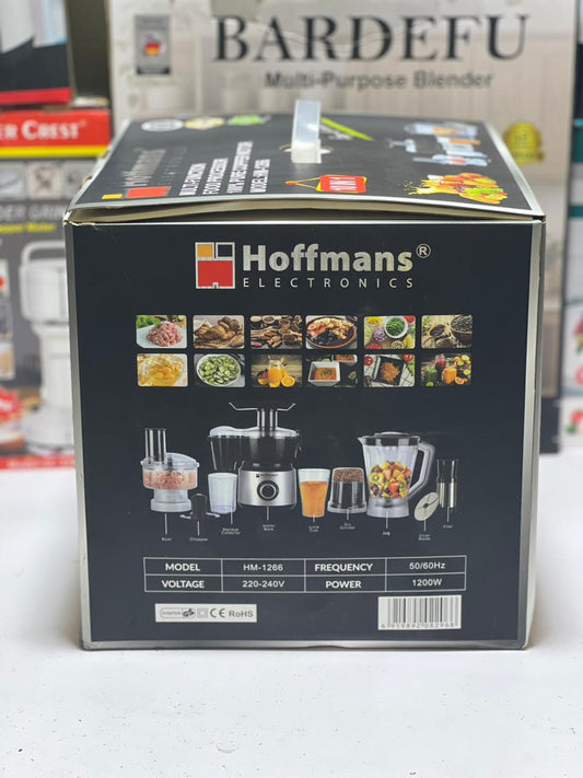 Hoffmans Food Factory/Food processor Unbreakable Jug - Juicer/Blender - Grinder Meat Chopper - Multi Pro, Prfessional Kitchen 10 in 1