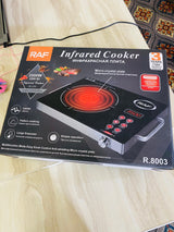 RAF Infrared Cooker - 3500 Watts - 3 plus switch - integrated Fuse - Full plate