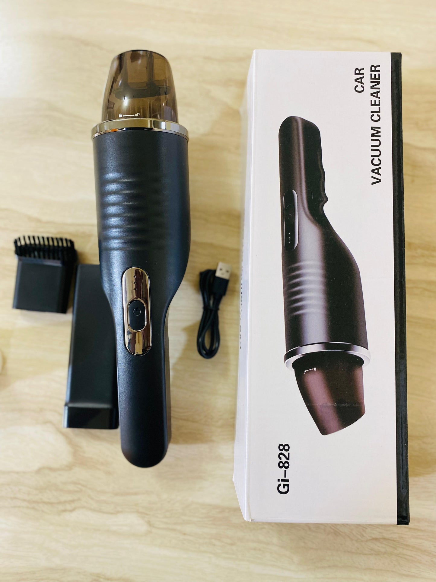 Car Vacuum Cleaner Gi-828  Gi-828 Multifunctional Handheld Vacuum Cleaner 9000Pa Strong Suction 80W 120Ml Portable Cordless Vacuum Cleaner Mite Predator