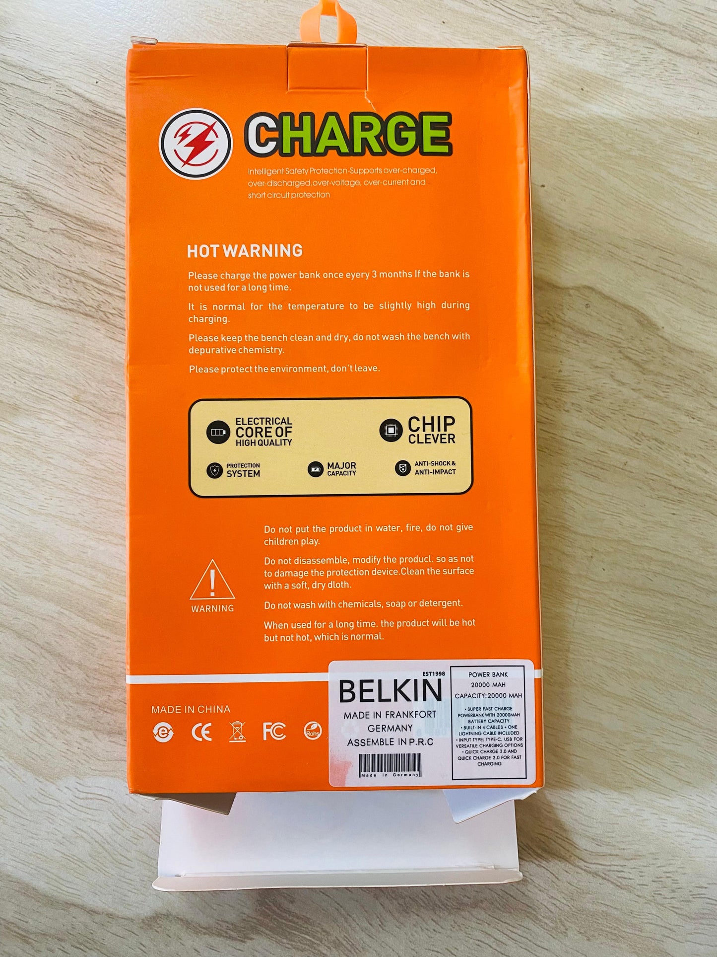 German Amazon Lot 20000 MAh Power Bank With PD super Fast Option