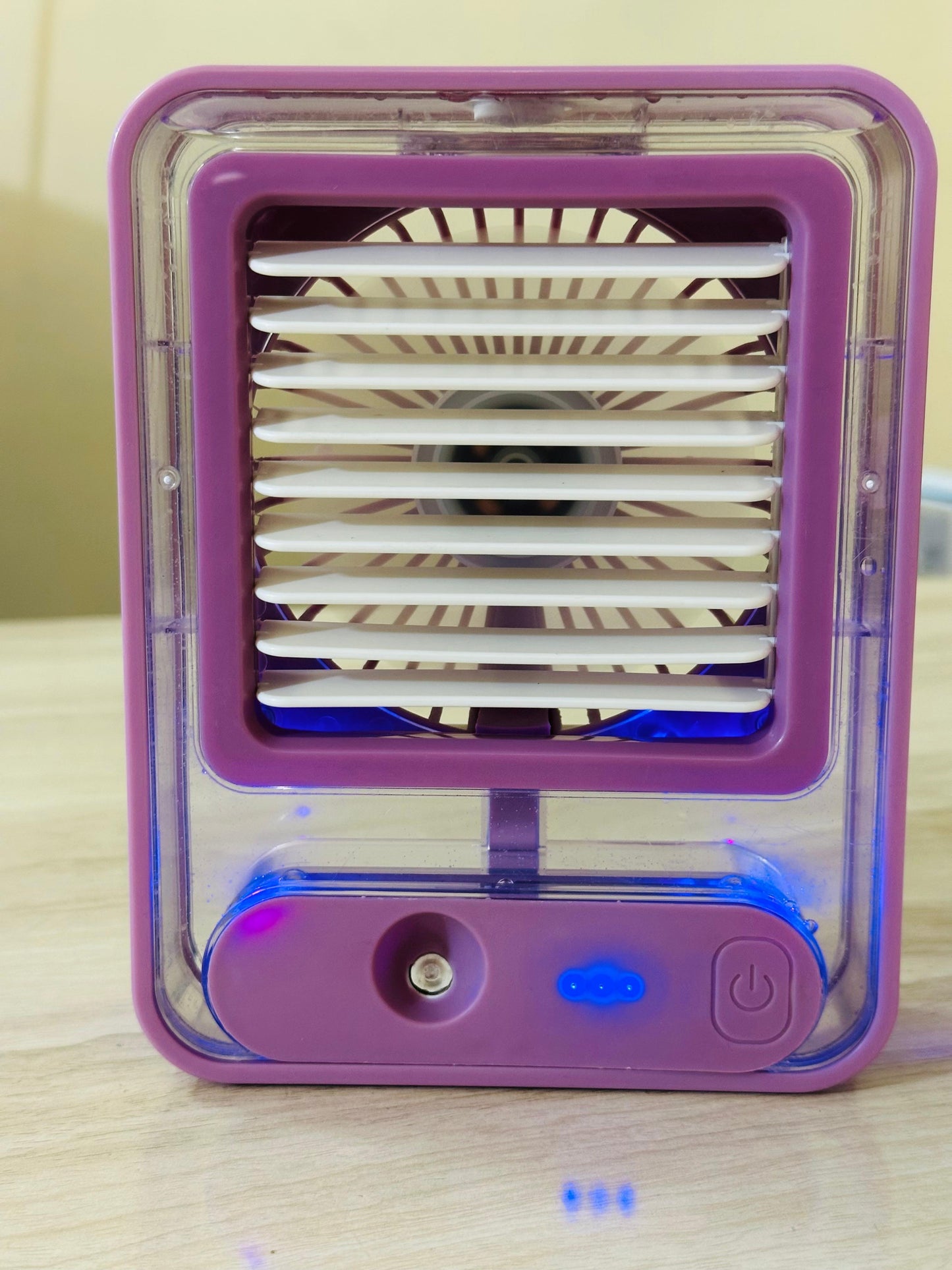 Mini Rechargeable Air Cooler with water tank and lights