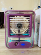 Mini Rechargeable Air Cooler with water tank and lights