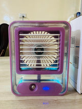 Mini Rechargeable Air Cooler with water tank and lights