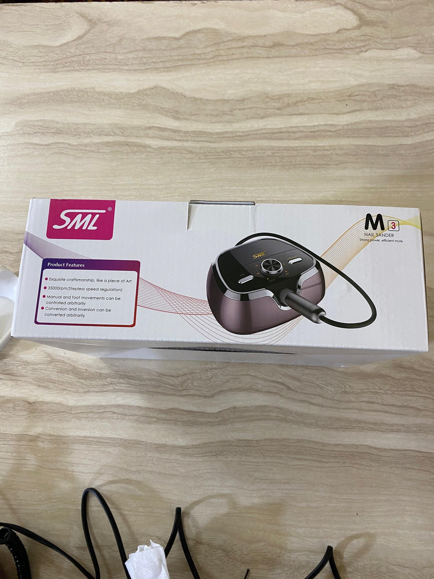 SML M12 Professional Nail Drill Strong Power Efficiency Mute 35000RPM