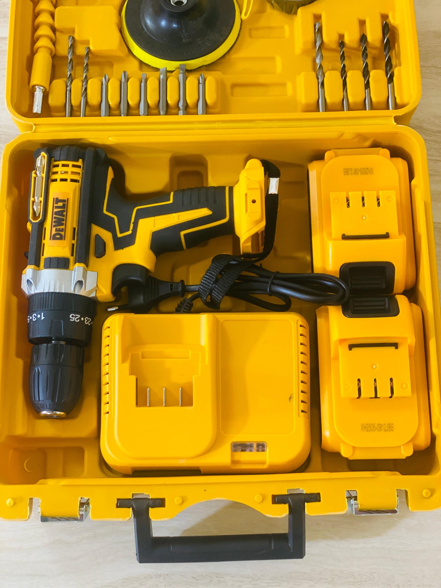 DEWALT Multi-Piece Cordless Drill Kit with Car Polisher