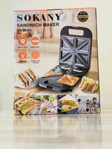 SOKANY SK-08102 Sandich Maker With Non-Stick Coated Heating