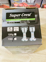 Super Crest , Heavy Grinder Chopper for Cereal , Grain , Coffee , Beans , Spices , Electric Grinder and Masala grinder machine , 150 gram , 100% Cooper Motor , Imported Grinder