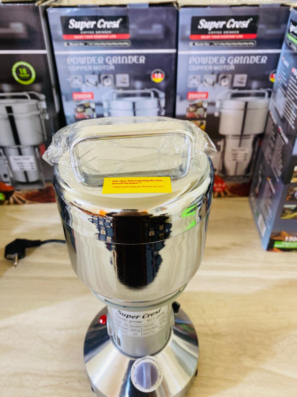 Super Crest Electric Powerful Powder Grinder and Cereal Grinder 250g All Metal