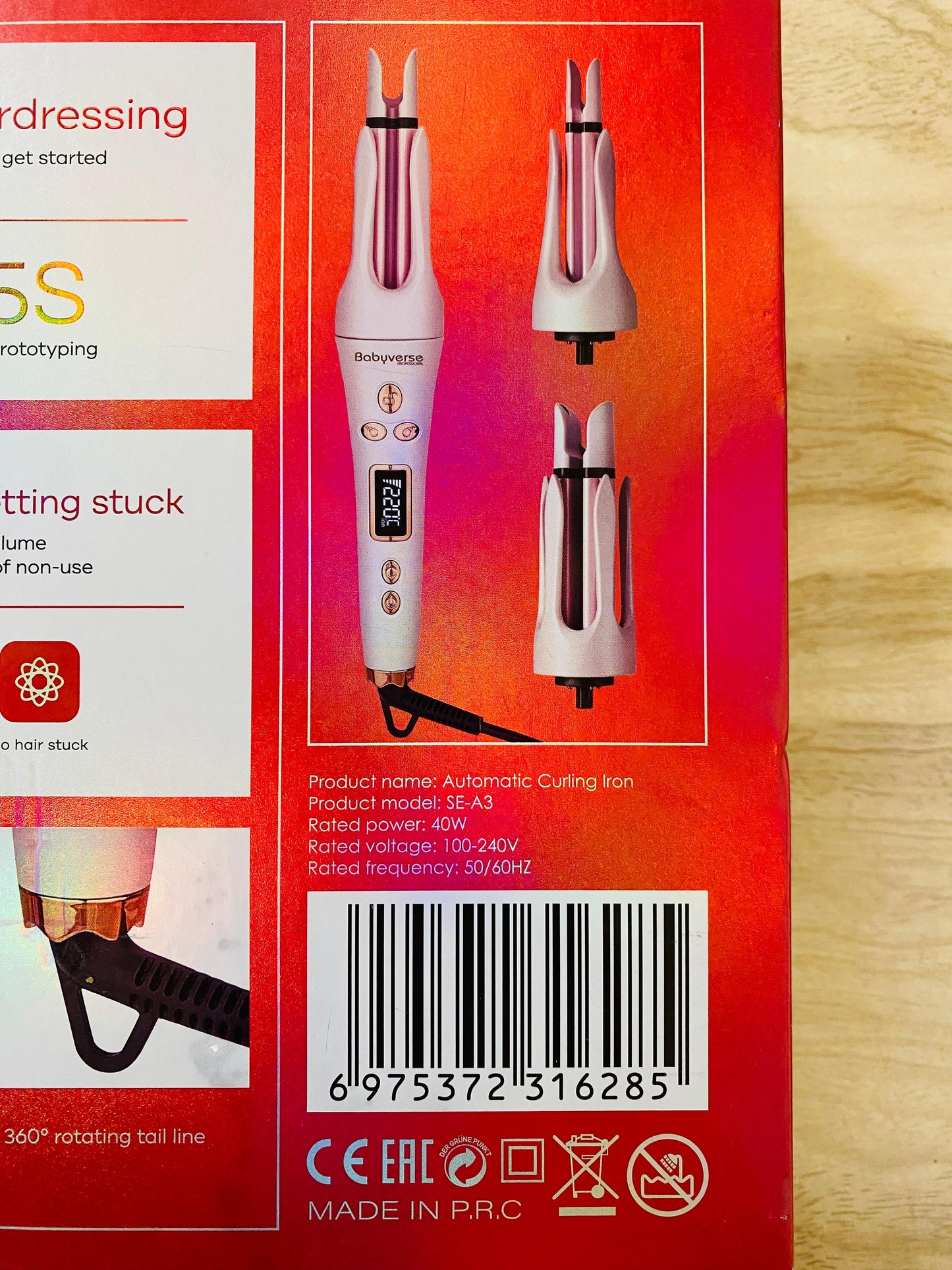 Babyverse 3X Curling Iron SE-A3