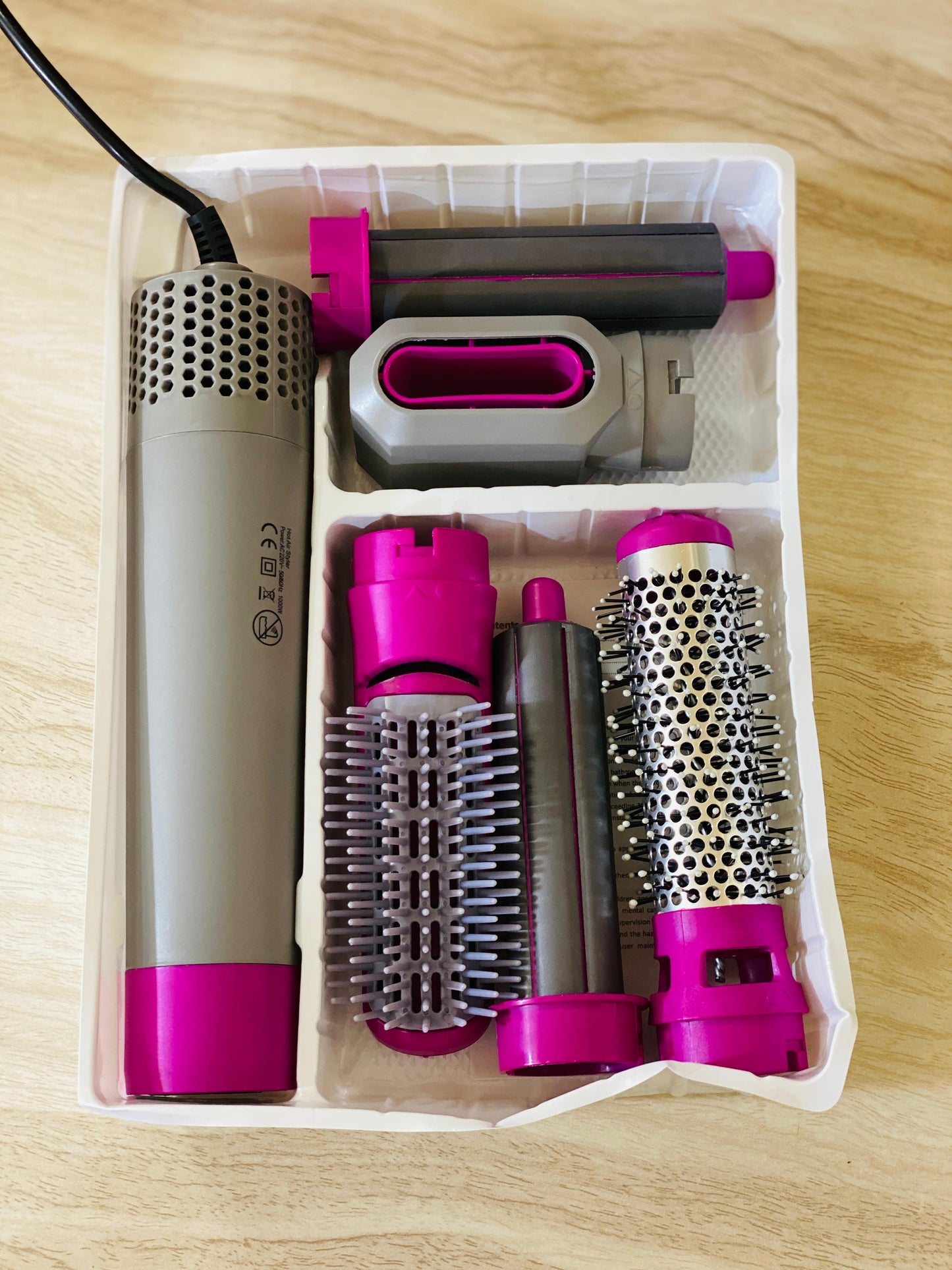 5 in 1 Professional Hair Straightener, Styler, Dryer, Curler, Hot Air Comb