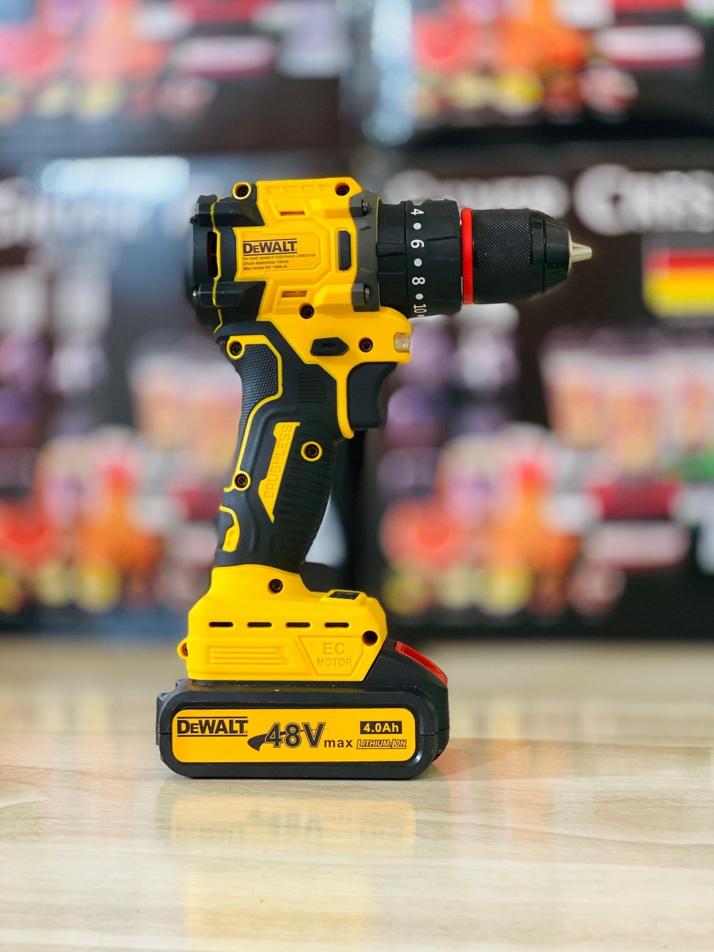 100% Original BRUSHLESS DEWALT 36V XR Drill Machine – Dual Battery & Full Toolkit