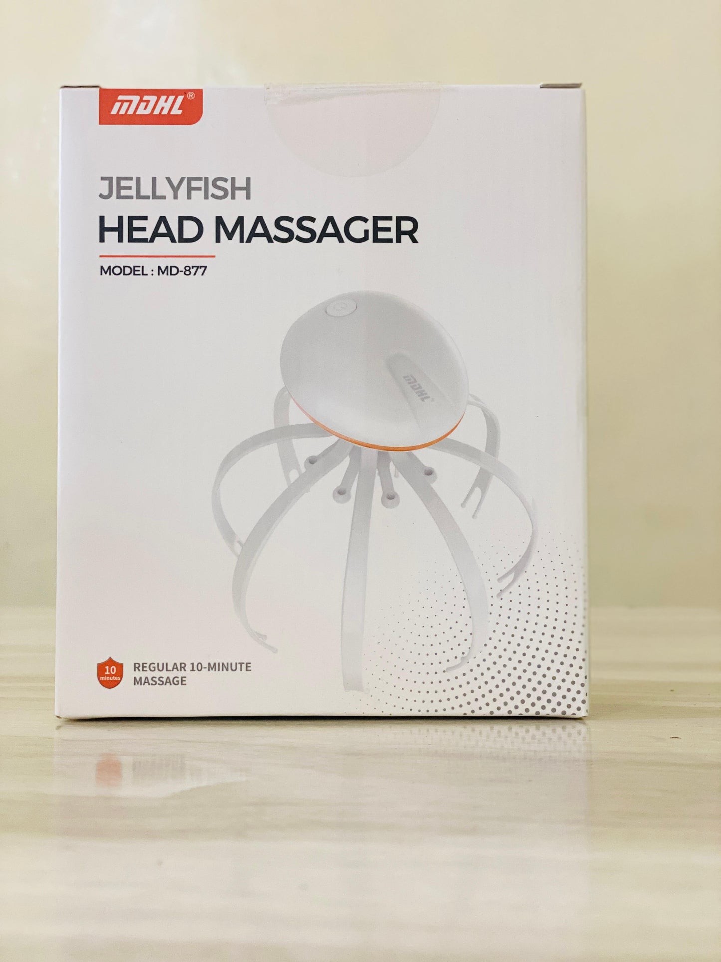 Electric Head Massager Rechargeable Jelly Fish Design 8 Nodes Scalp Massager
