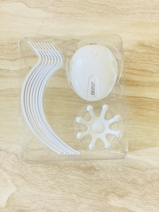 Electric Head Massager Rechargeable Jelly Fish Design 8 Nodes Scalp Massager