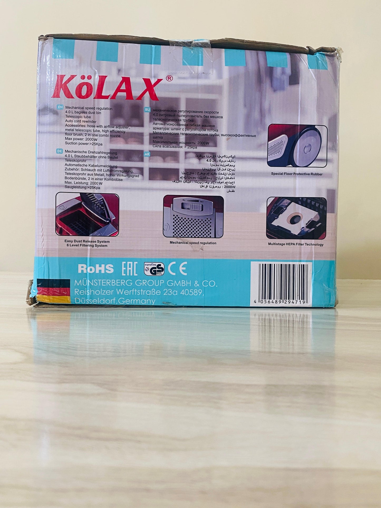 Kolax 2000W Vacuum Cleaner 4L-752803