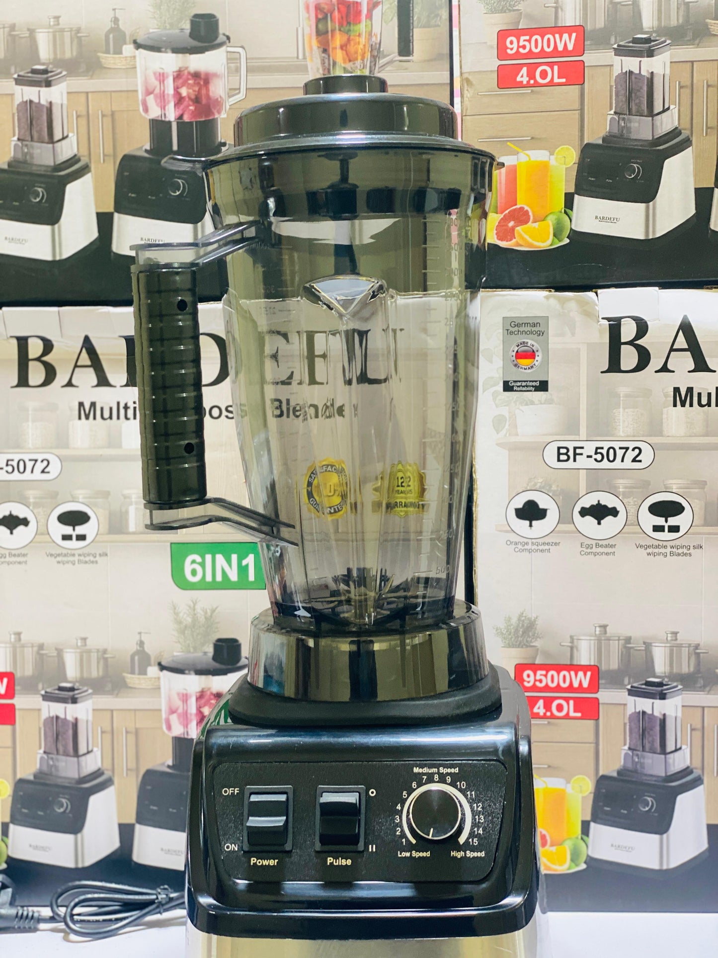 Bardefu 6 in 1 Juicer | Blender | orange presser | chopper | Grinder