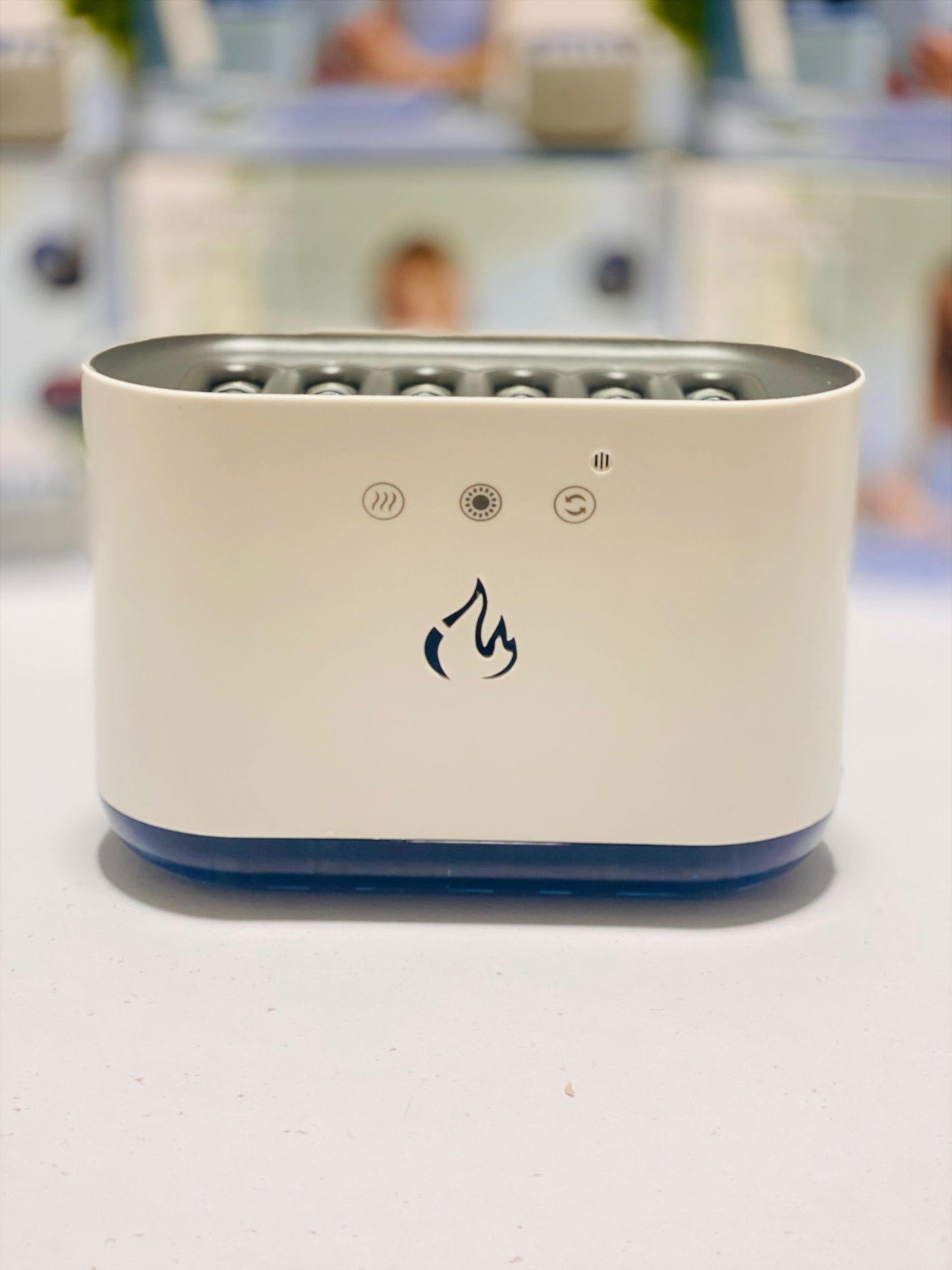 6 Nozzle Water Fogger, Dynamic Music Flame Air Humidifier ...