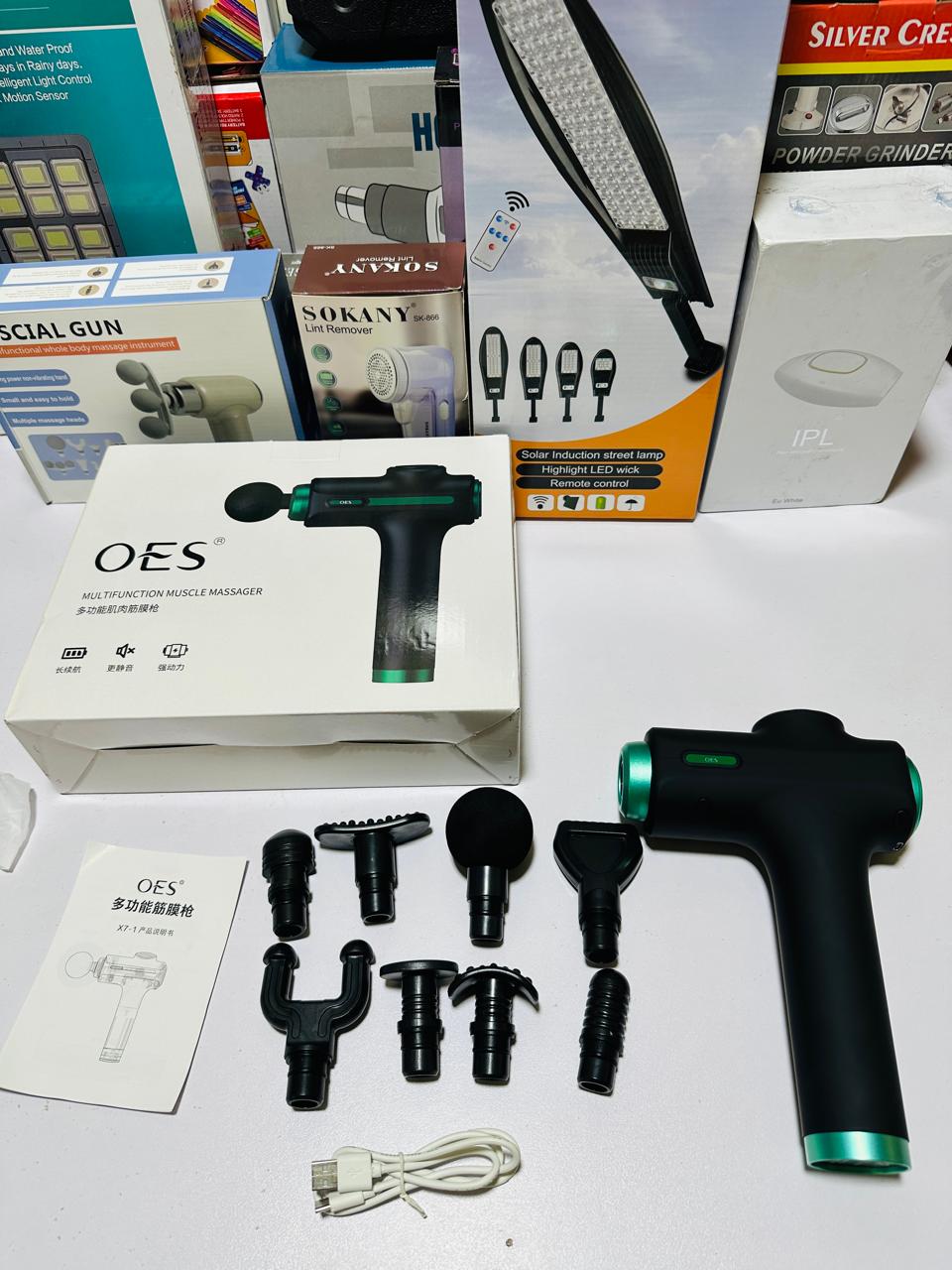 OES Digital Muscle Massager | 99 Speeds | Battery percentage indicator | Lithium Battery