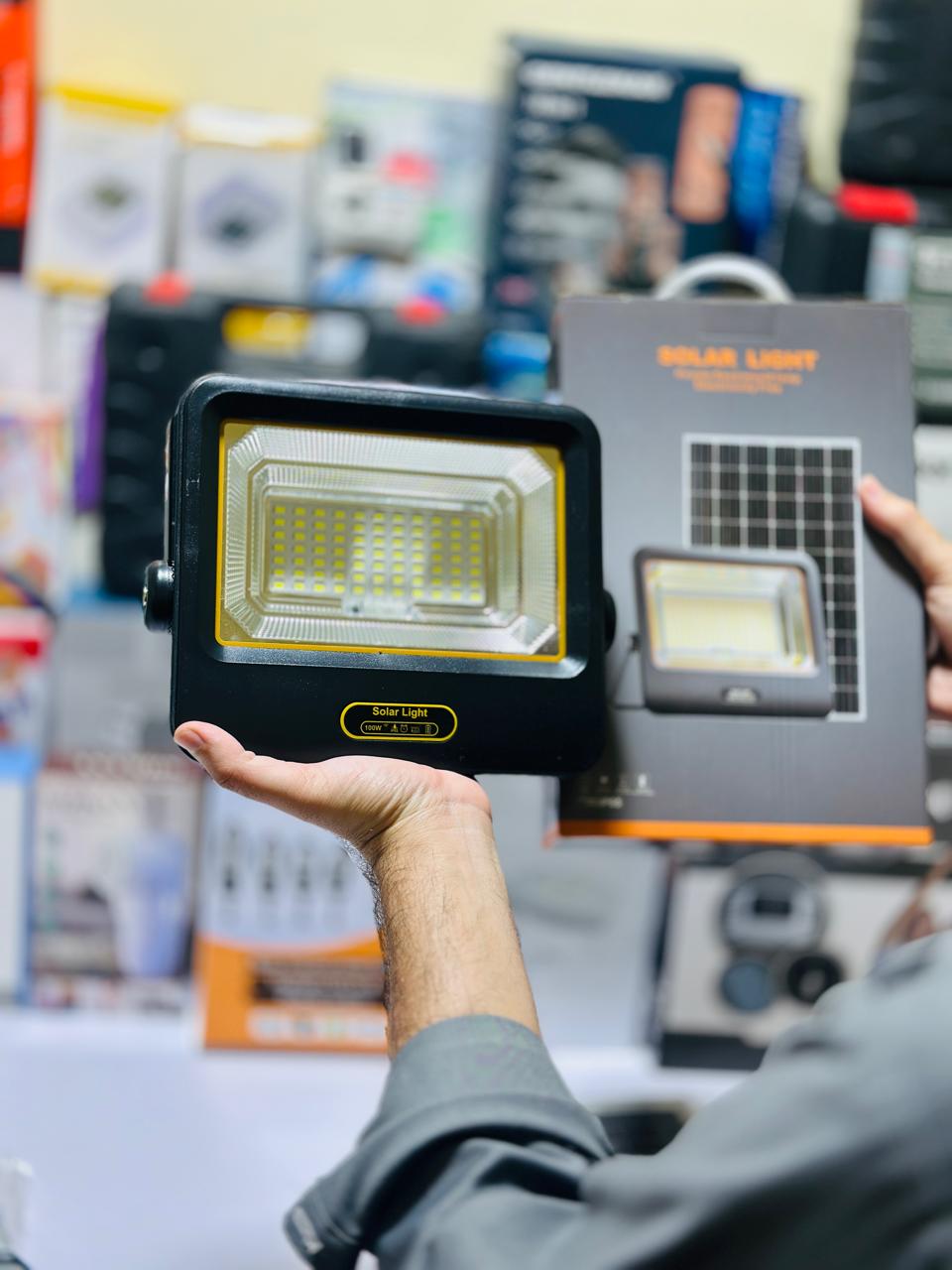 IP65 100 Watt Solar Split Farm Light | Exteral Solar | Remote Control | IP65
