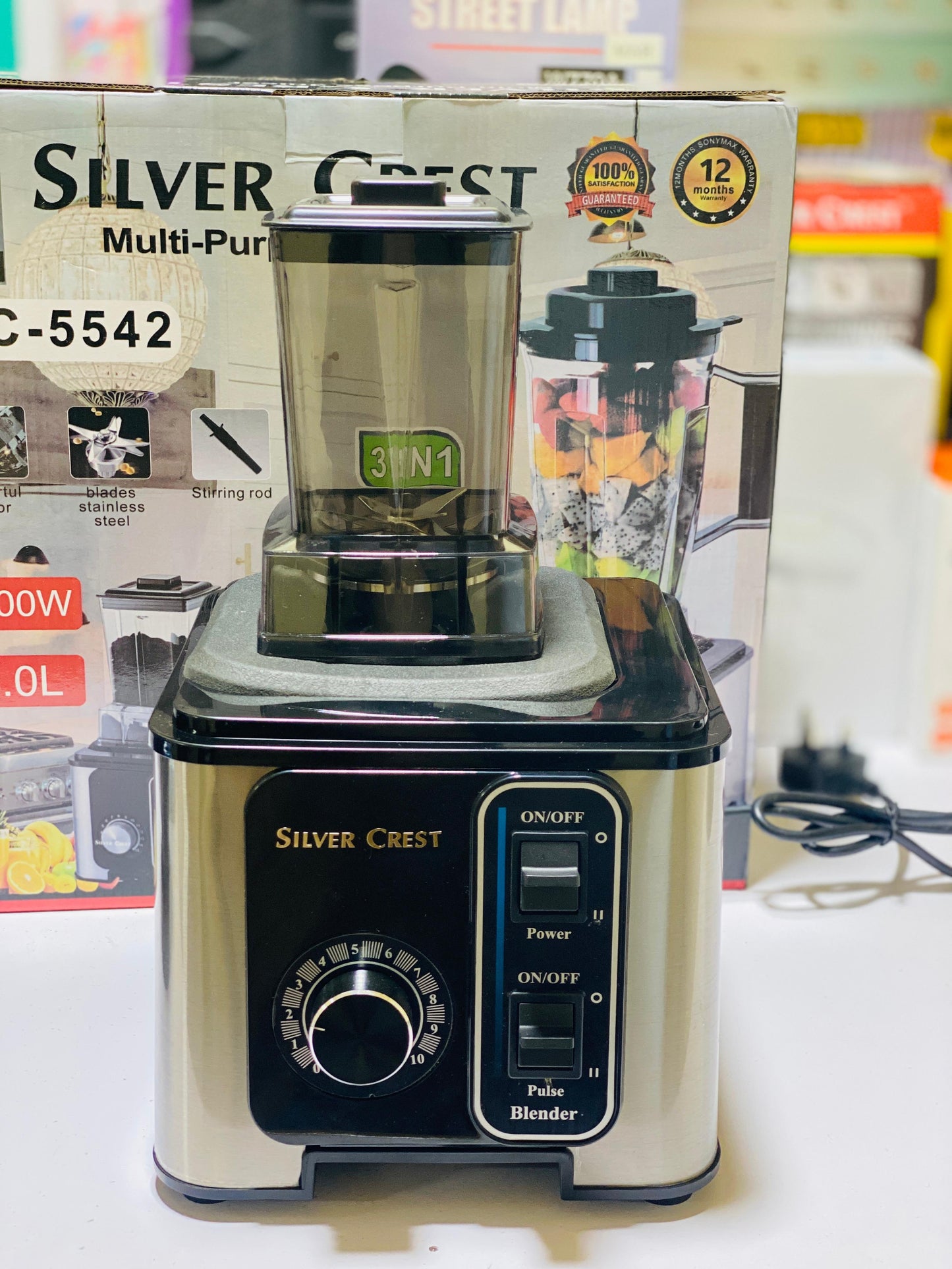 Silver Crest Blender 9500W 4L Blender 3.0L Blender 3 Cups Multi-Purpose Juicer