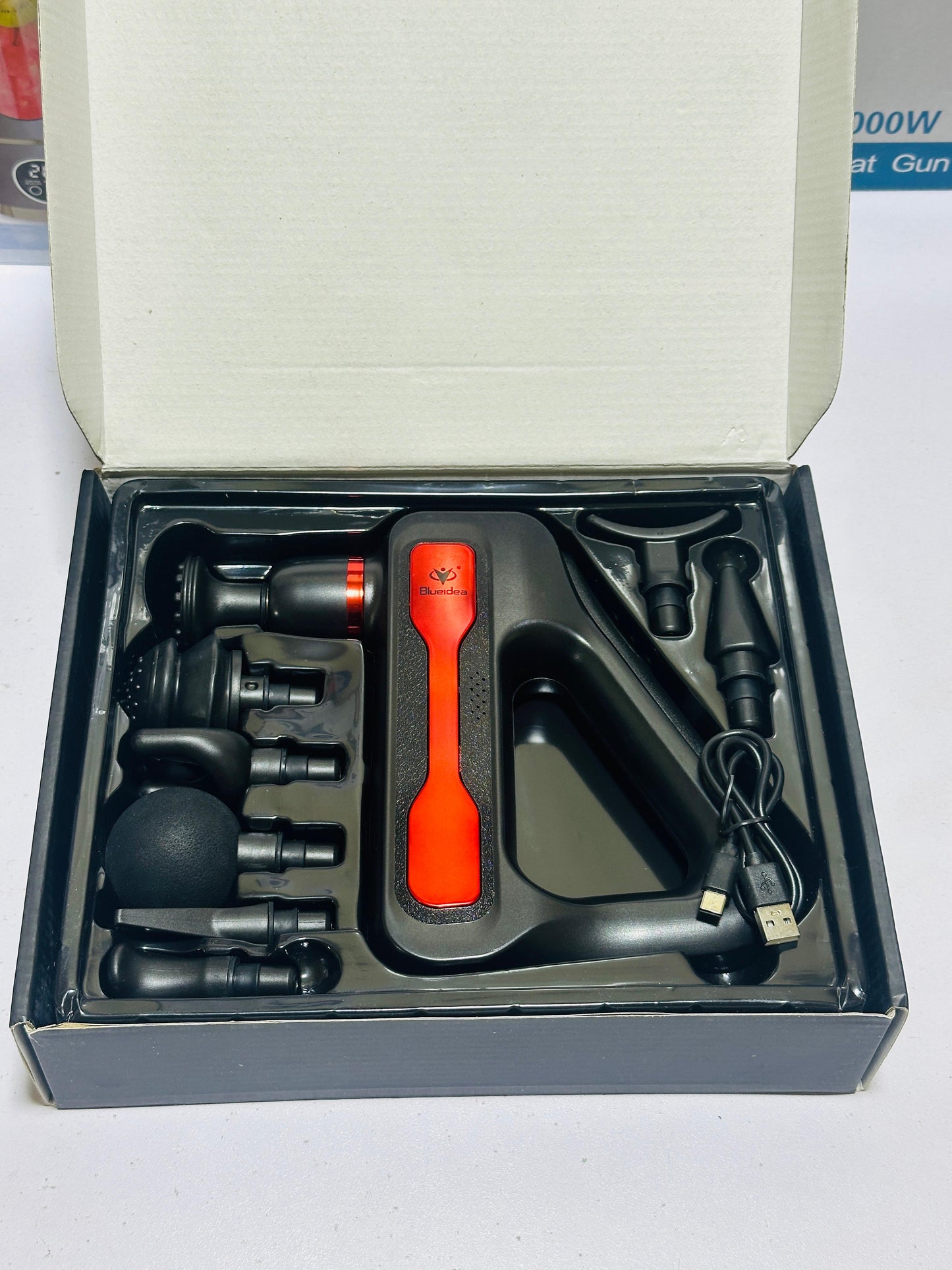 8 in 1 Massager | Digital Display | Rechargeable | BlueIdea