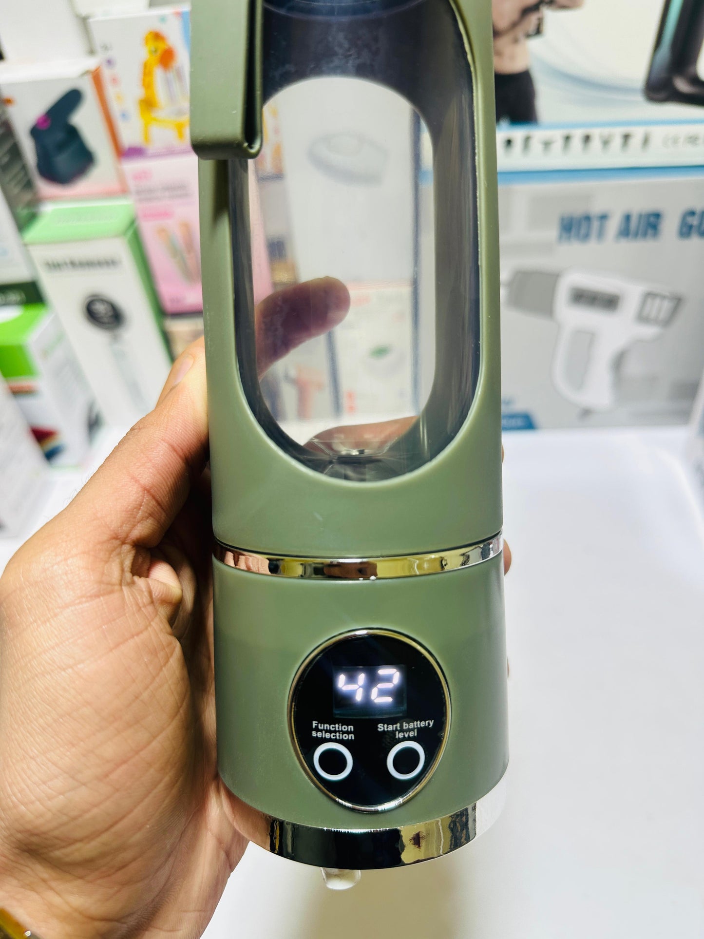 Heavy Duty 450ML Mini Portable Blender Electric Fruit Juicer Smoothie Orange Juice Blender Multifunction Rechargeable Portable Bottle