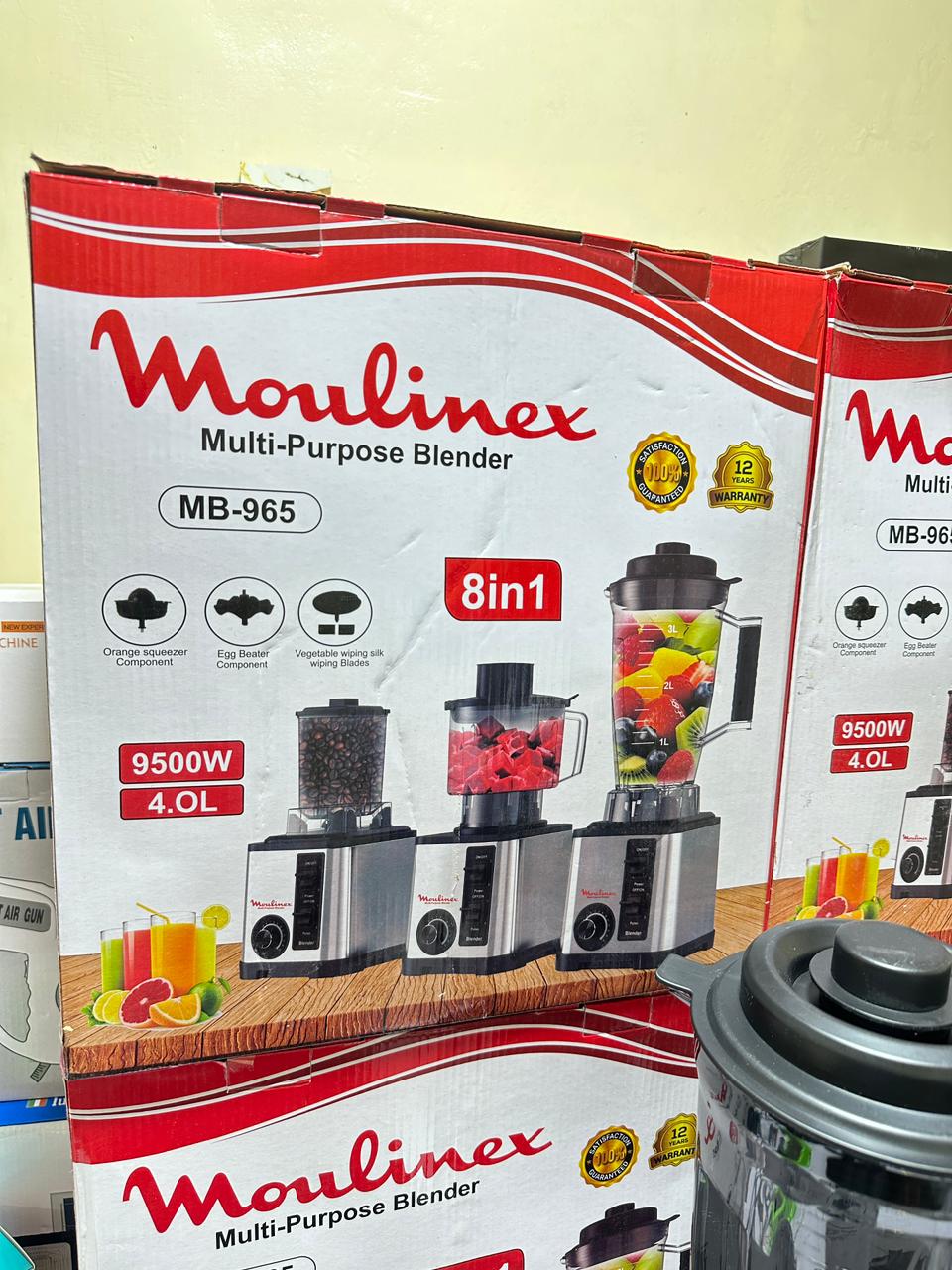 MOULINEX 8 in 1 Juicer Blender | Citrus Juicer | Chopper | Grinder | French Lott | 12 years international Warranty