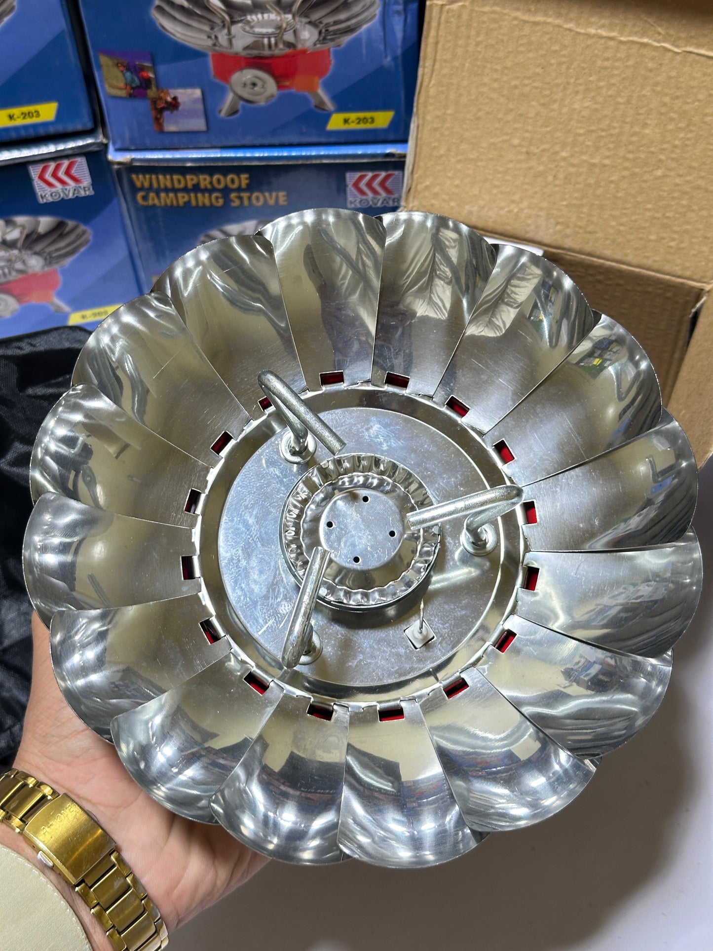 Mini Camping Stove | Butane operated | LPG connection | Windproof | Camping Gadget