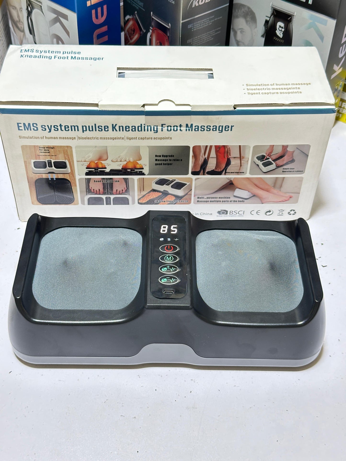 EMS Foot Massager | Pulse Massager | Foot kneeding Massager | Rechargeable | 2 in 1 imported