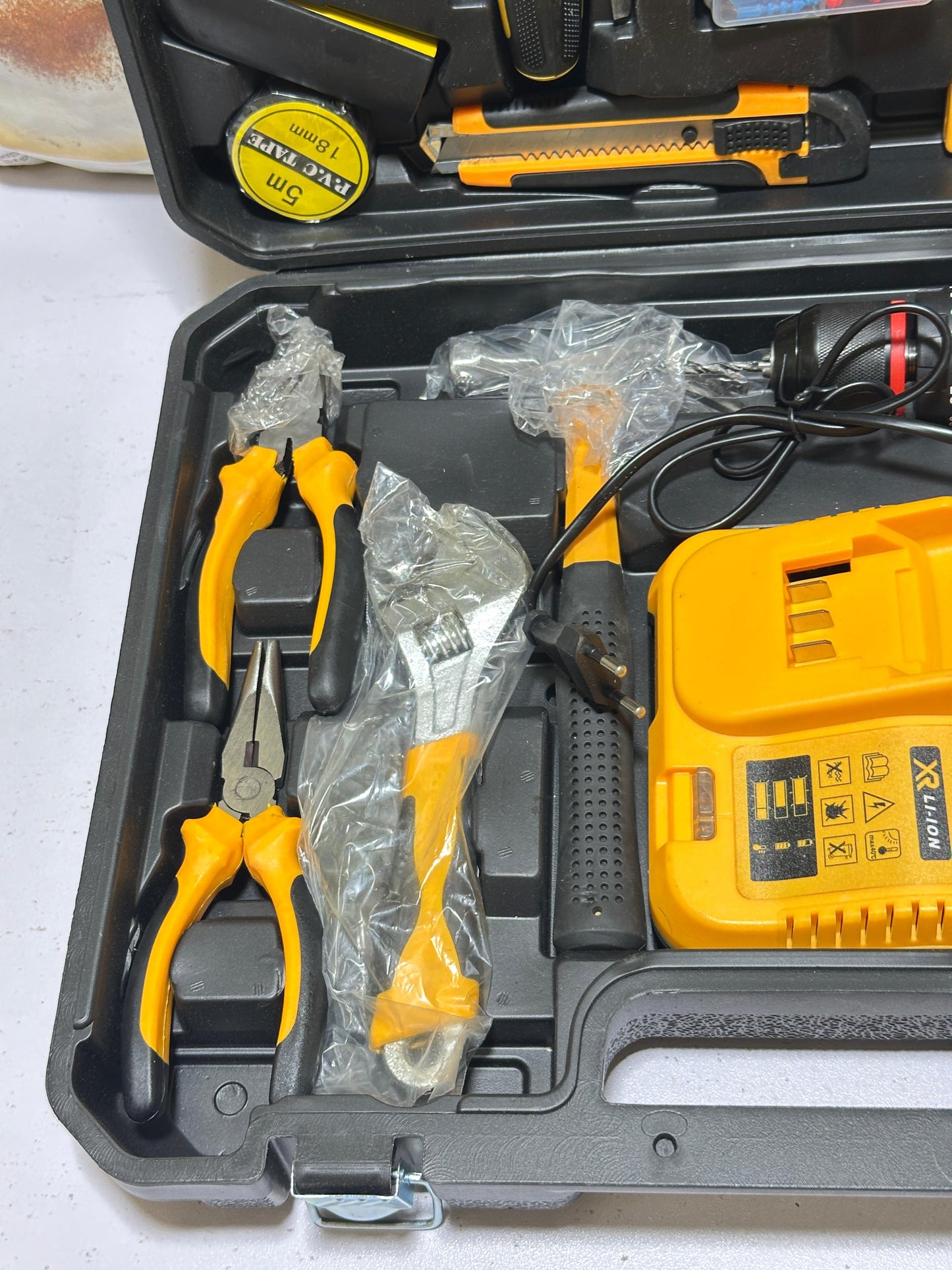 Origianl Dewalt 117 pcs Drill Machine kit | Rechargeable | 2 Batteries | 48V