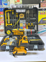Origianl Dewalt 117 pcs Drill Machine kit | Rechargeable | 2 Batteries | 48V