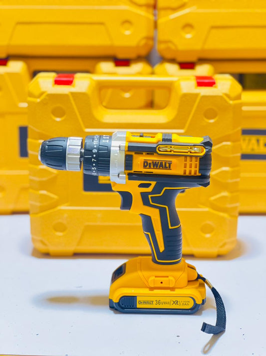 Dewalt XR Drill Kit | 36V Battery | Rechargeable Battery  |  Lithium Ion 2x Batteries