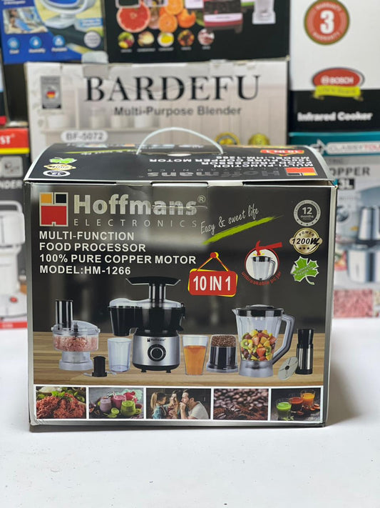 Hoffmans Food Factory/Food processor Unbreakable Jug - Juicer/Blender - Grinder Meat Chopper - Multi Pro, Prfessional Kitchen 10  in 1