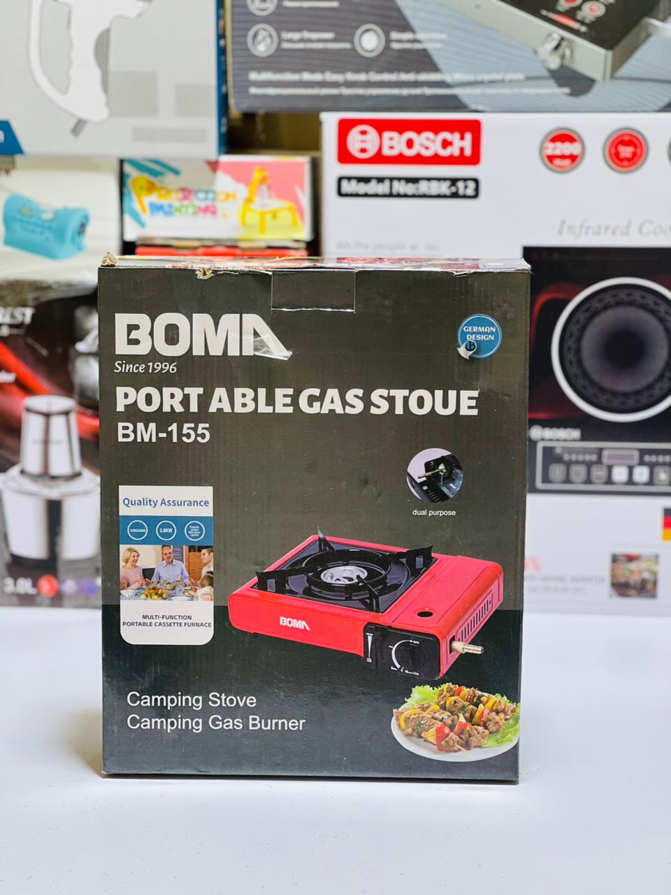 Boma Camping  Stove Automatic Ignition Large Firepower Windproof Energy Saving Dual-use Portable Gas Stove Camping Supply