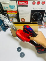 2-in-1 Electric Hand Held Grass Shear, Small Hedge Trimmer Shrubbery Clipper Cordless Battery Powered Rechargeable for Garden and Lawn.