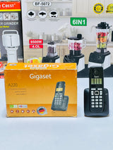 Gigaset A220 Trio Cordless Phone with 200 Hrs Standby, 50M Indoor-300M Outdoor Range, Internal-External Call Transfer, Speakerphone, 80 Contact Storage, Made in Germany