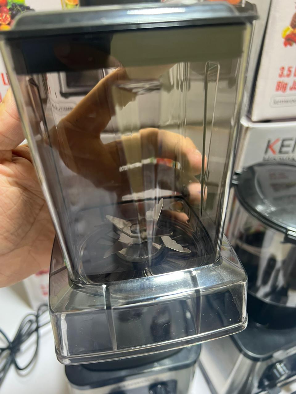Kenwood 8 in 1 Multifunctional Blender Commercial Heavy Duty Blender KB-34G 1800W High Performance Power Blender 3.5L Jug 2000ml Chopper and 700ml Grinder