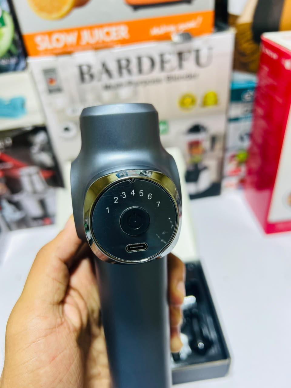 KH-560  Massage Gun for Men & Women – Deep Tissue Massager with Multiple Heads & Adjustable   Speed