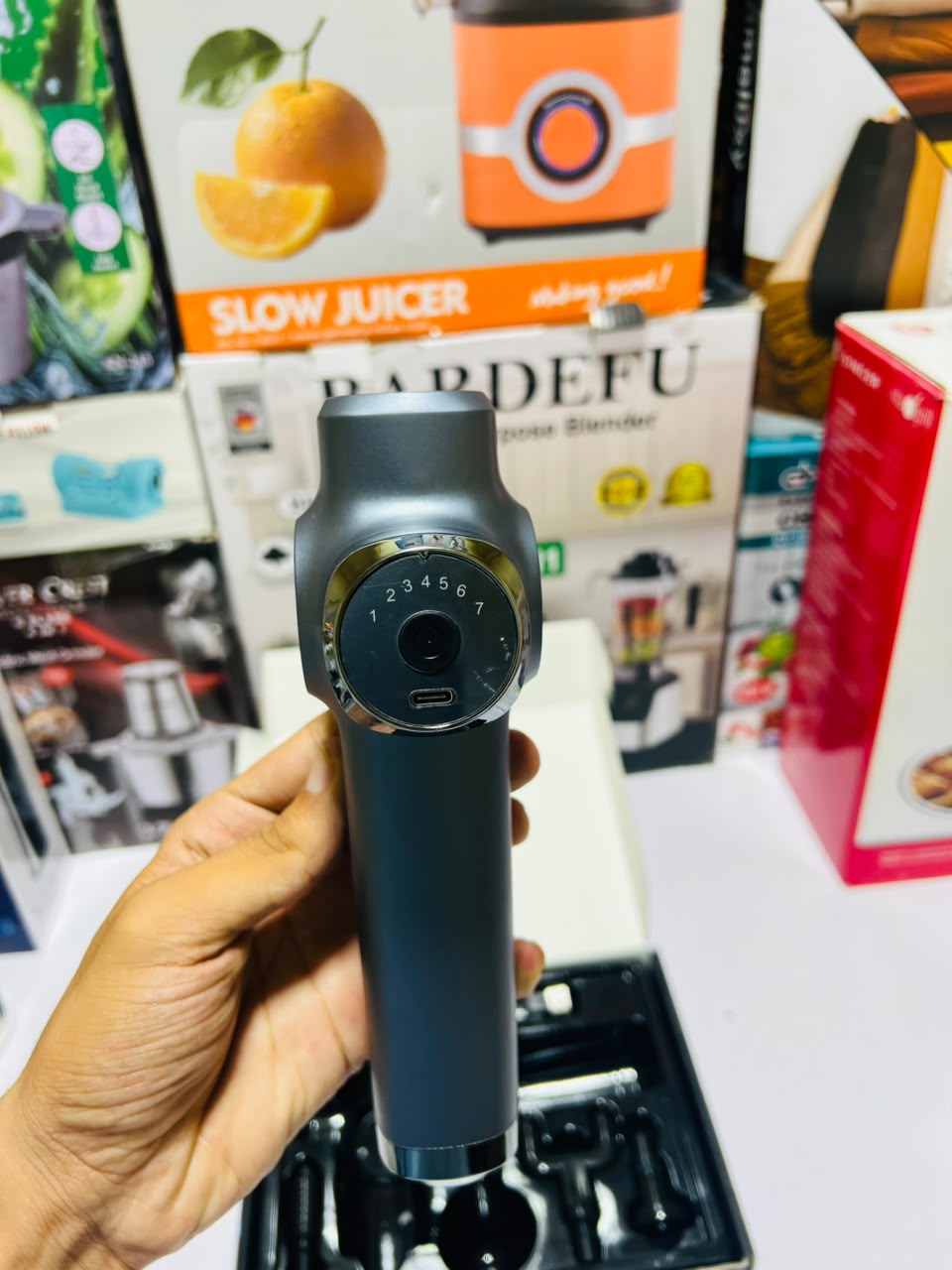 KH-560  Massage Gun for Men & Women – Deep Tissue Massager with Multiple Heads & Adjustable   Speed