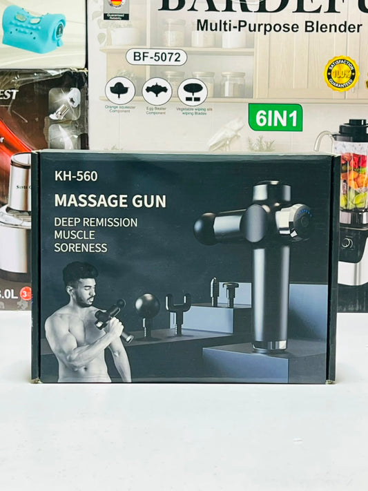 KH-560  Massage Gun for Men & Women – Deep Tissue Massager with Multiple Heads & Adjustable   Speed