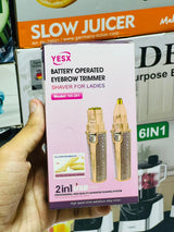 2 in 1 Rechargeable Painless Portable USB Epilator Hair Remover Nose Beard Eyebrow