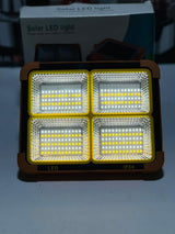 100W Rechargeable Solar LED Construction Site Light | Outdoor Waterproof PIR Motion Sensor Flood Light for Site + Power Bank Street & Warehouse