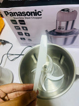 Panasonic  Food Processors 3L Meat Grinder Stainless Steel Electric Chopper Meat Grinder - Mincer, Food Processor, Slicer - Home Appliance