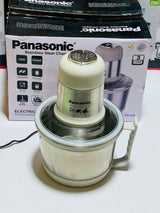 Panasonic  Food Processors 3L Meat Grinder Stainless Steel Electric Chopper Meat Grinder - Mincer, Food Processor, Slicer - Home Appliance