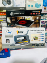 Black and White Electric Dry Iron  Model  SSg-0.2 - Automatic and Smart Size Electric Dry Iron - Complete 1 Years Warranty - Black