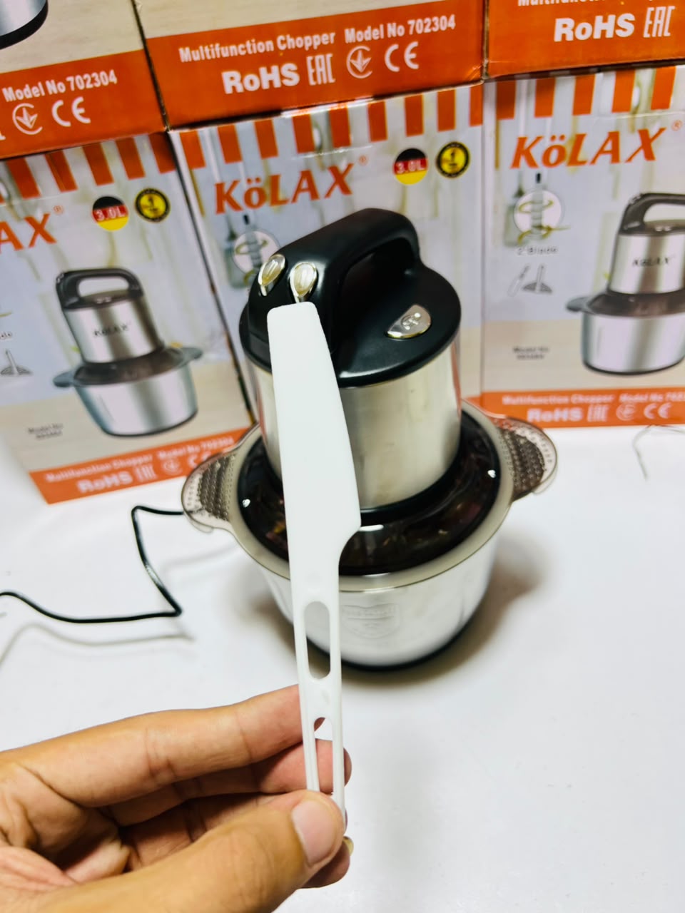 Kolax  3.0  litre Chopper | 6 stepping Blades | 600 watts | 3 speeds | 1 years warranty