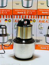 Kolax  3.0  litre Chopper | 6 stepping Blades | 600 watts | 3 speeds | 1 years warranty