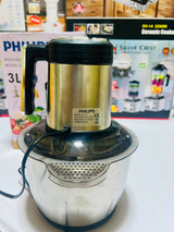 Model  H-19 Philips  3L   Meat Grinder Stainless Steel Electric Chopper Meat Grinder - Mincer, Food Processor, Slicer - Home Appliance
