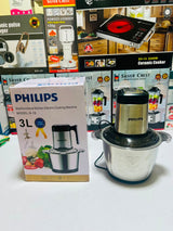 Model  H-19 Philips  3L   Meat Grinder Stainless Steel Electric Chopper Meat Grinder - Mincer, Food Processor, Slicer - Home Appliance