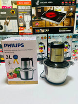Model  H-19 Philips  3L   Meat Grinder Stainless Steel Electric Chopper Meat Grinder - Mincer, Food Processor, Slicer - Home Appliance